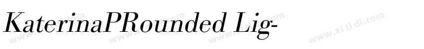 KaterinaPRounded Lig字体转换